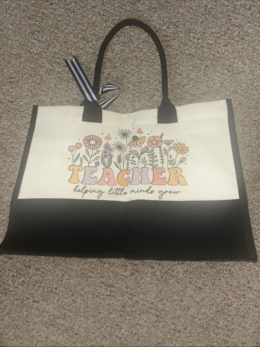 Teacher Canvas Tote